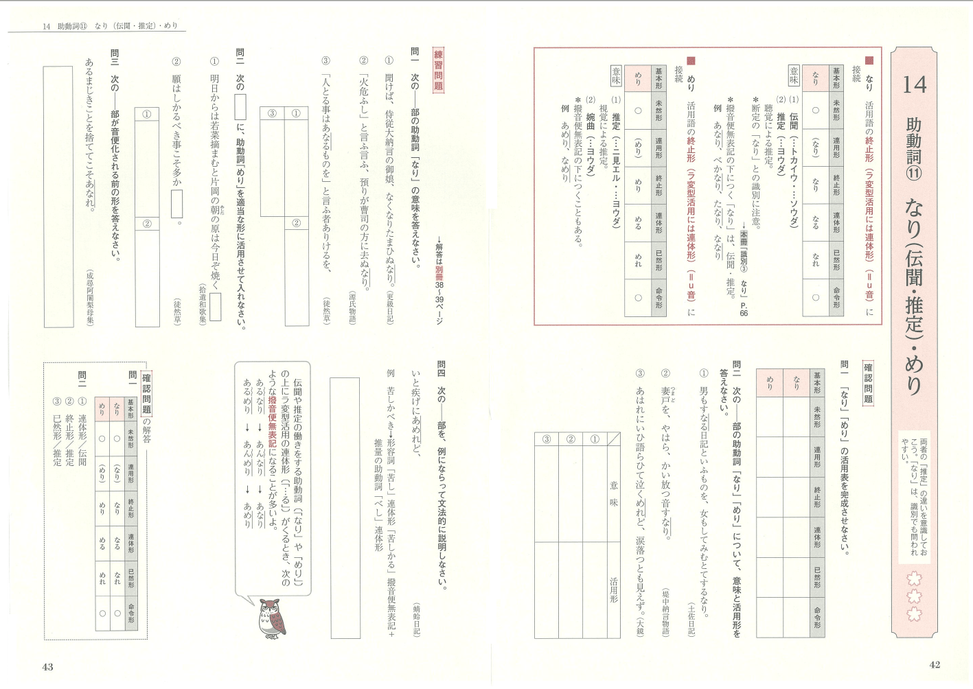 枕草子による助動詞ノート 解答 - 参考書